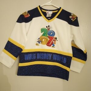Walt Disney World Kids 2007 kids long sleeve hockey style jersey